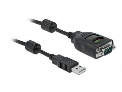 Delock Adapter USB Typ-a a Serie DB9 With 9 LED RS-232 Tester — image 1