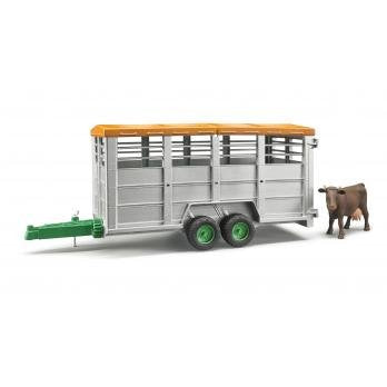Remolque Transporte Ganado Hermano With Vaca, Vehículo Model Grey 02227 — image 1