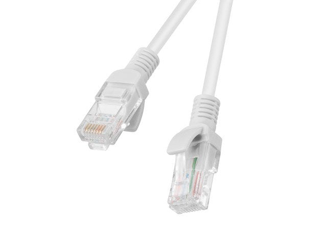Lanberg Pack 10 Cables Network RJ45 CAT.5E UTP 3M Grey