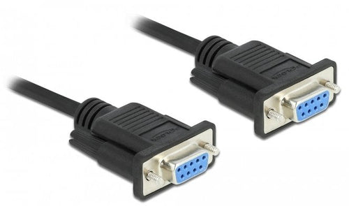 Delock Cable Serie Nullmodem D-SUB9 0,5M Bu With St-carcasa — image 1
