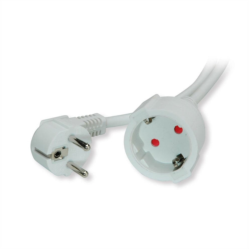 Value Contact Protection Alargador Cable 230VAC, White 5M