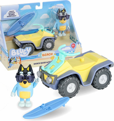 Moose Toys Bluey Vehicle & Figure - Beach Quad, Vehículo Toy 17549 — image 1