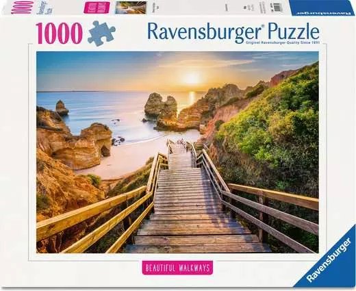 Ravensburger Puzzle Hermosas Pasarelas - Escaleras Wood a Praio Do Camillo 1000 Pieces 12001761