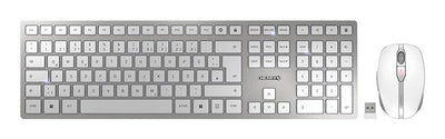 Cherry Keyboard German + Mouse Dw 9100 Slim Cablelos Silver/White — image 1