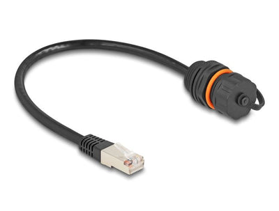 Delock 88146 Cable RJ45 Male a RJ45 Female CAT.6A Empotrar With Rosca M20 And Cover Protectora IP68 Antipolvo  — image 1