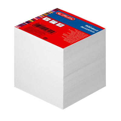Herlitz Bloc Notas 9X9X9CM 900 Hojas White Pegado — image 1