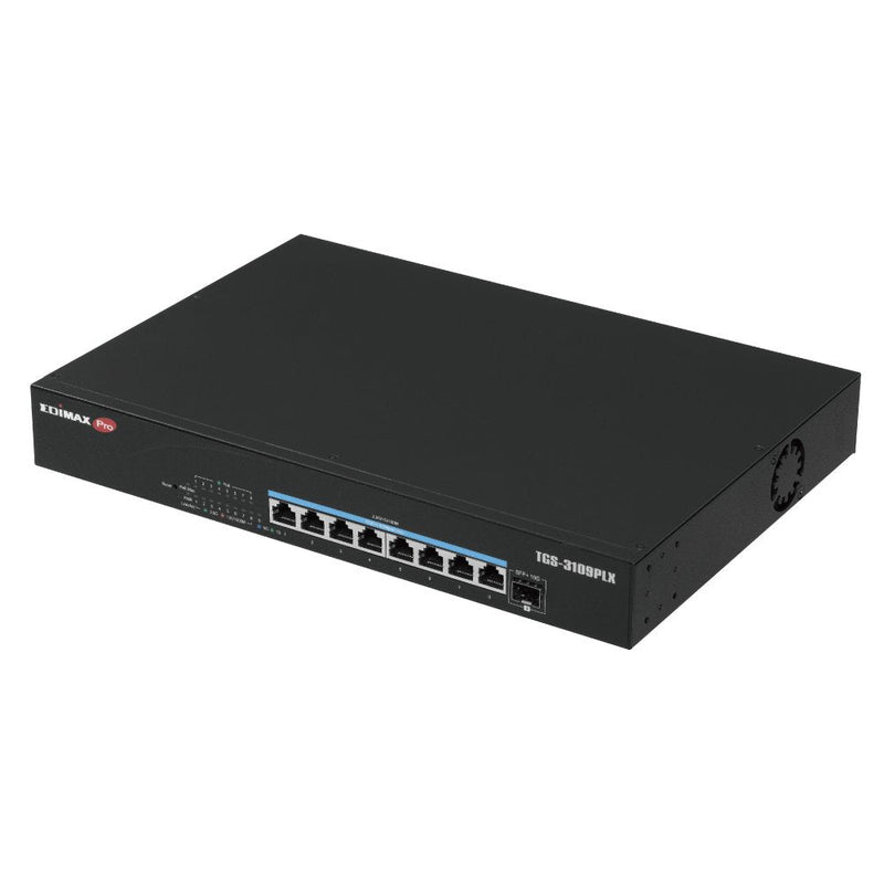 Edimax TGS-3109PLX 8-PORT 2.5GBE Web Smart PoE + Switch With 1-PORT 10GBE Sfp +