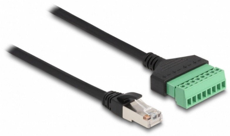 Delock RJ45 Cable CAT.6 Connector Male a Terminalblock Adapter 1M 2-PIEZAS