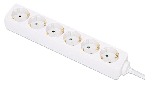 Manhattan 168304 Base Múltiple 2M 6 Salidas AC Indoor White — image 1