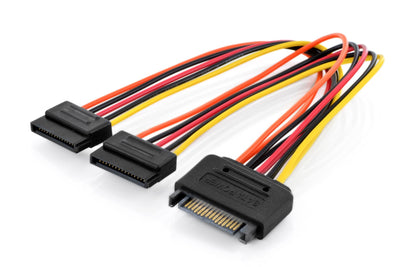 Digitus Cable Power Internal And -splitter M/F/F 0.3M 15-PIN - 2X SATA 15-PI — image 1