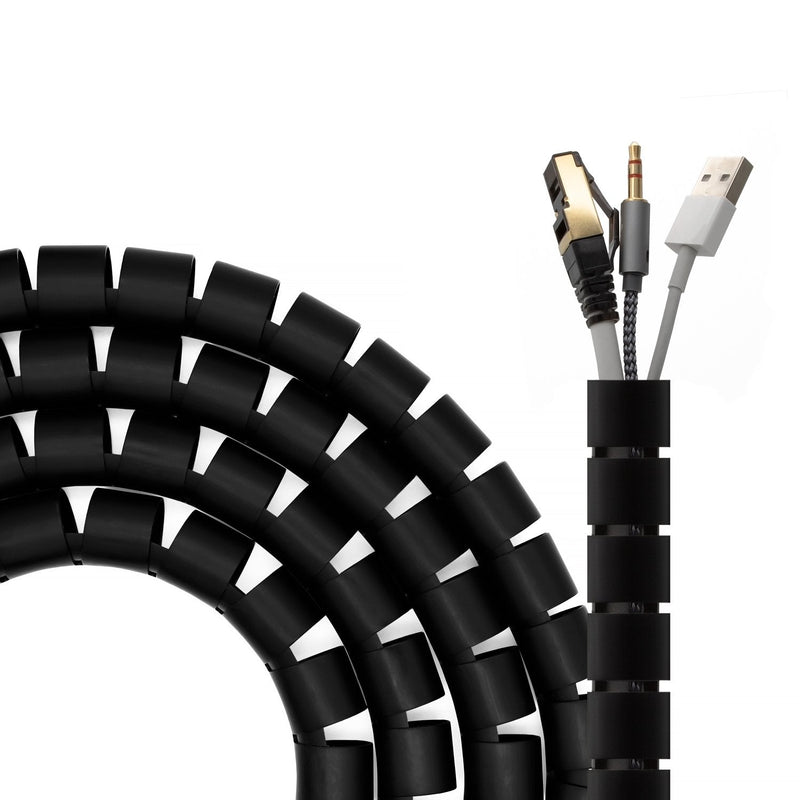 Aisens Organiser Cable Espiral D.25MM, Black 2.0M
