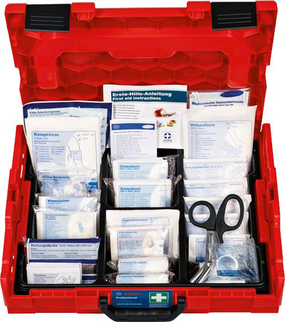 Bosch First Aid Kit Primeros Auxilios Professional Según Din, L-boxx 102, Primeros Auxilios Red 1600A02X2R — image 1