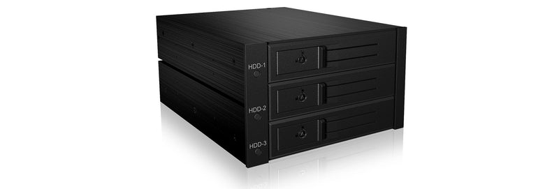 Backplane Icybox 3X3,5 SATA/Sas HDD/SSD - 2X 5,25 IB-563SSK Retail