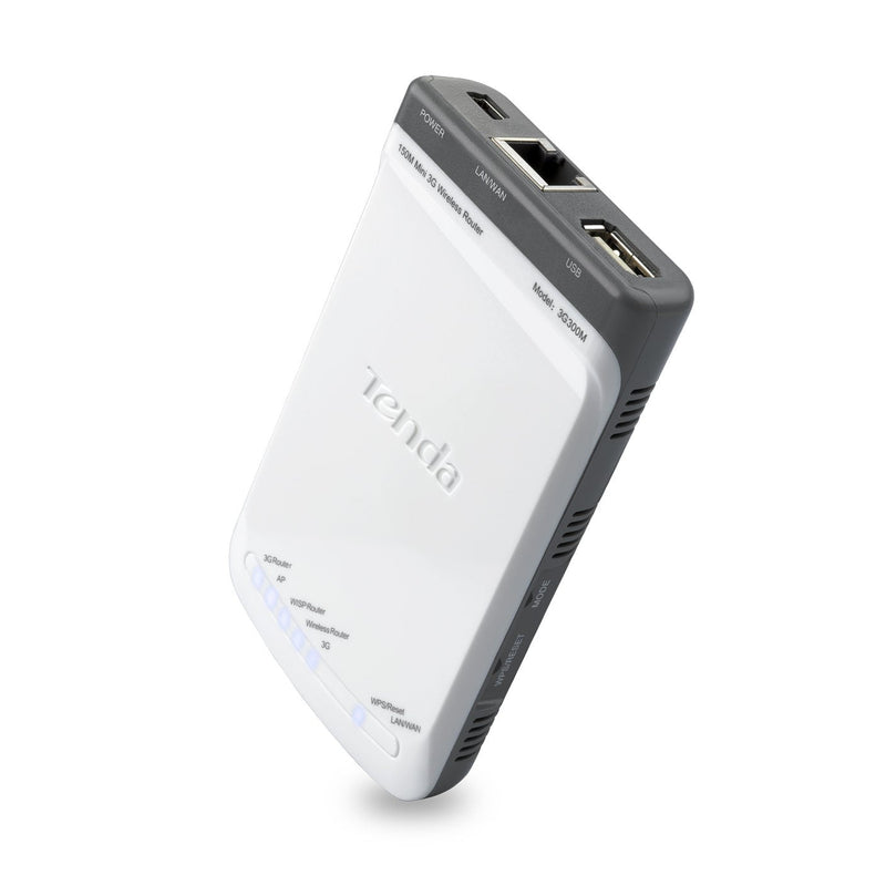 Tenda 3G300M 3G 300Mbps Wireless Router With Mini Size DESIGN,1USB Power Supply Port, 1 USB 2.0 Interface, 1 1