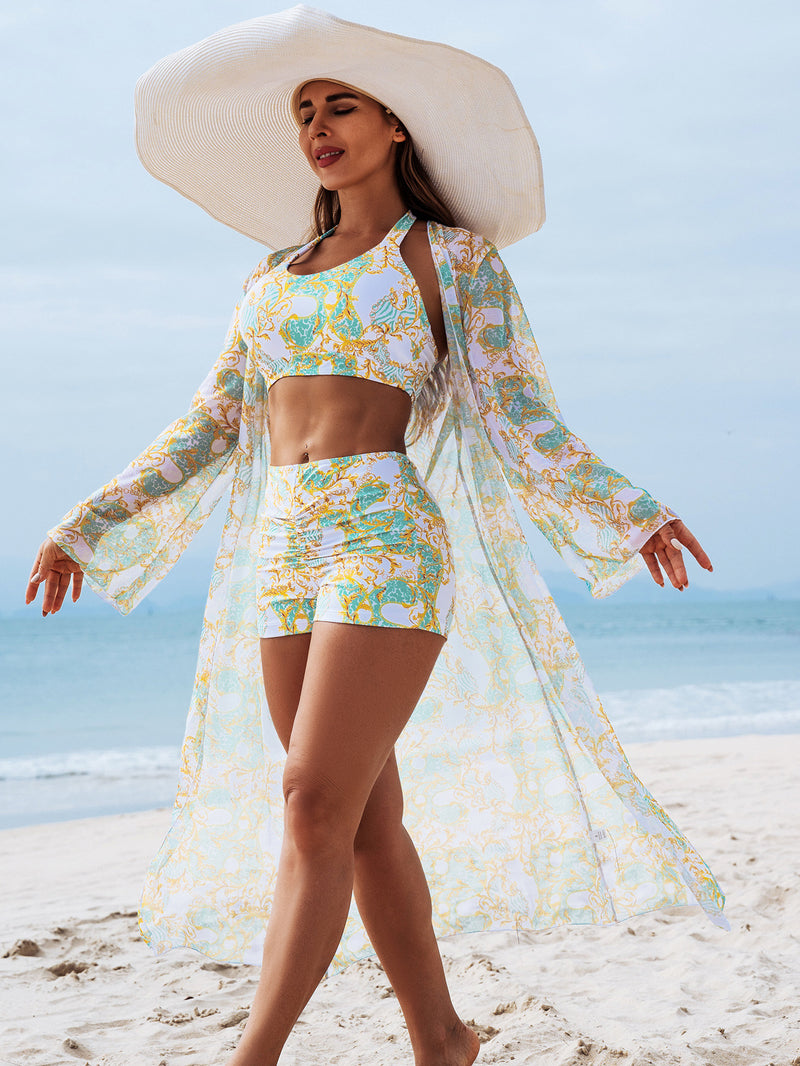 European And American-style Fashionable Womens Three-piece Bikini