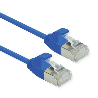 Roline Green U FTP Network Cable CAT.6A (class Ea), Lsoh, Slim, Blue 1M — image 1