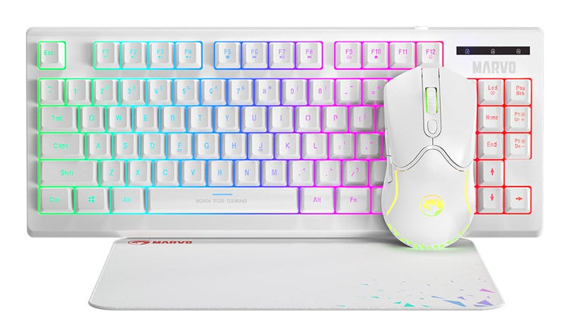 Kit Loot 30 Keyboard Mouse Pad White