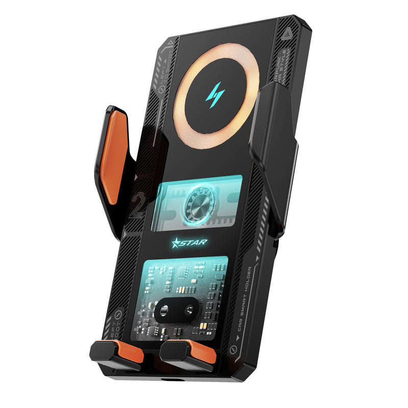 High-end Mechanical-style Wireless Charger With Automatic Sensing Designed Specifically For In-car Installation