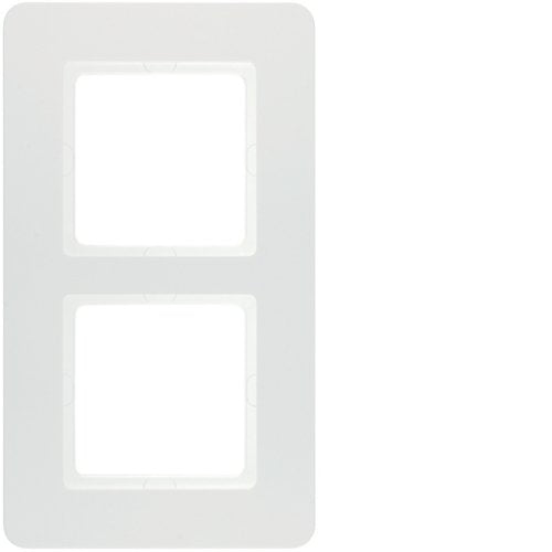 Berker 10126189 Frame 2VÍAS, Q.7, White Polar Samt