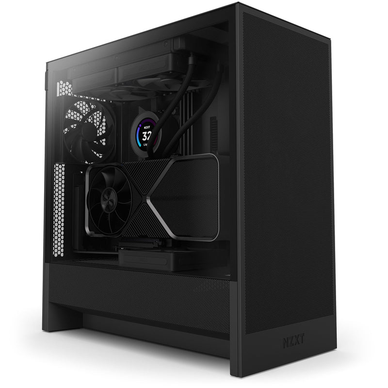 Nzxt PC Case H5 Flow 2024 Glass Tempered CC-H52FB-01 Black
