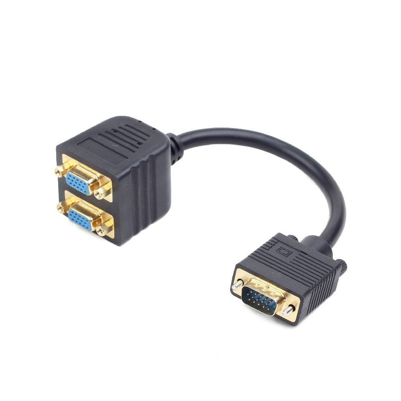 Gembird Cable VGA Alargo Duplicador (d-sub) Black 0.20M