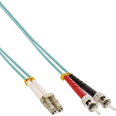 Inline Cable Duplex Fibre Optic Lc/St 50/125?M OM3 7.5M — image 1