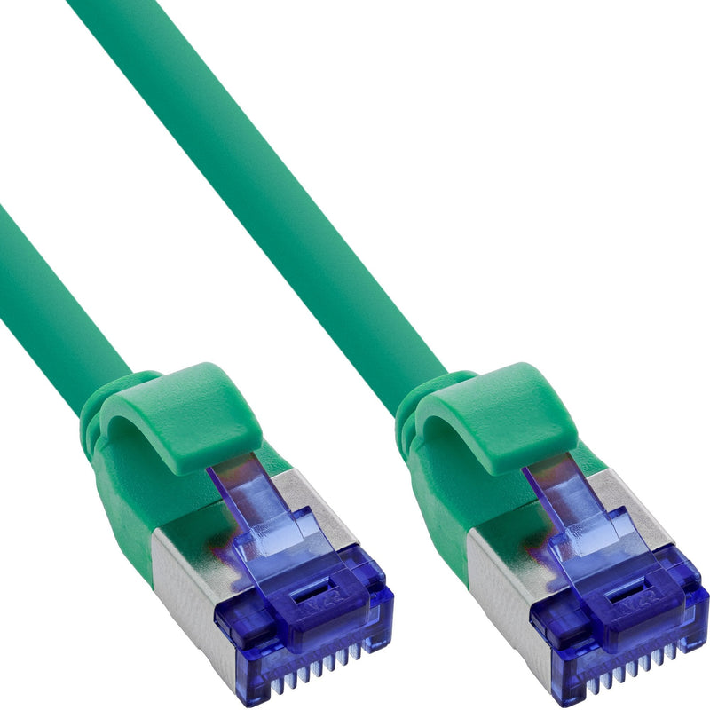 Inline® Network Cable Slim, CAT.6A, S/FTP, Tpe (lszh) Flexible, PoE, Green, 1.5M