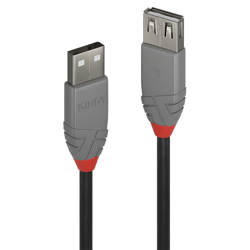Lindy USB 2.0 Extension Typ a/a Anthra Line M/F 3M
