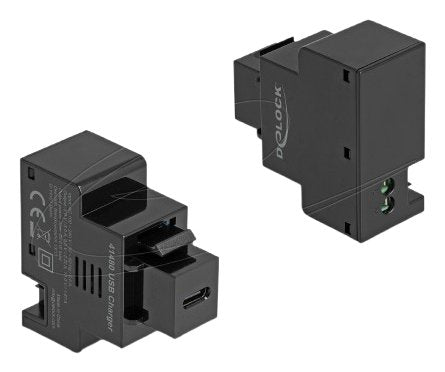 Keystone Módulo With USB Type-c™ Connector Charging Female Pd 20W Black