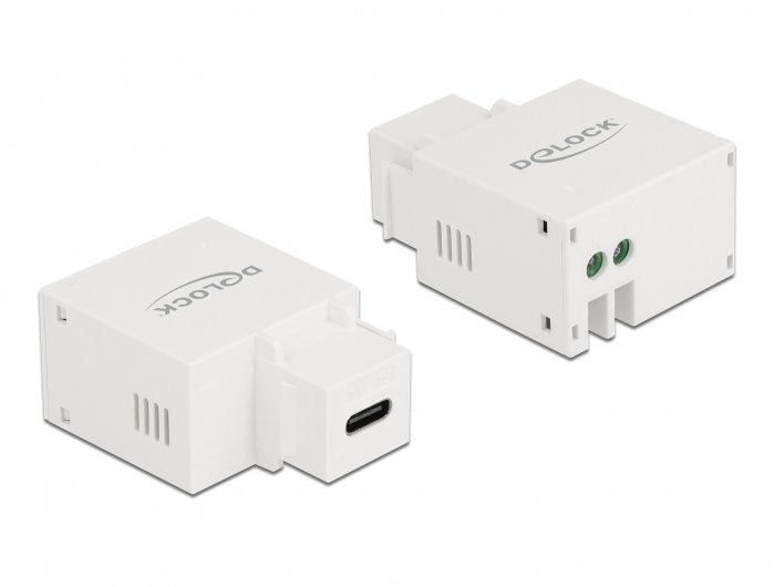 Keystone Módulo With USB Type-c™ Connector Charging Female 2,1A White
