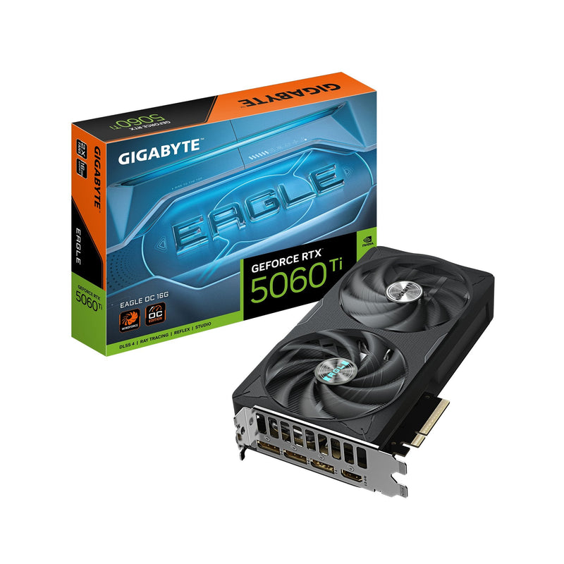 Gigabyte Graphics Card GeForce Rtx 5060 Ti Eagle Oc 16G (dlss 4, 3x DisplayPort, 1x HDMI 2.1) GV-N506TEAGLE OC