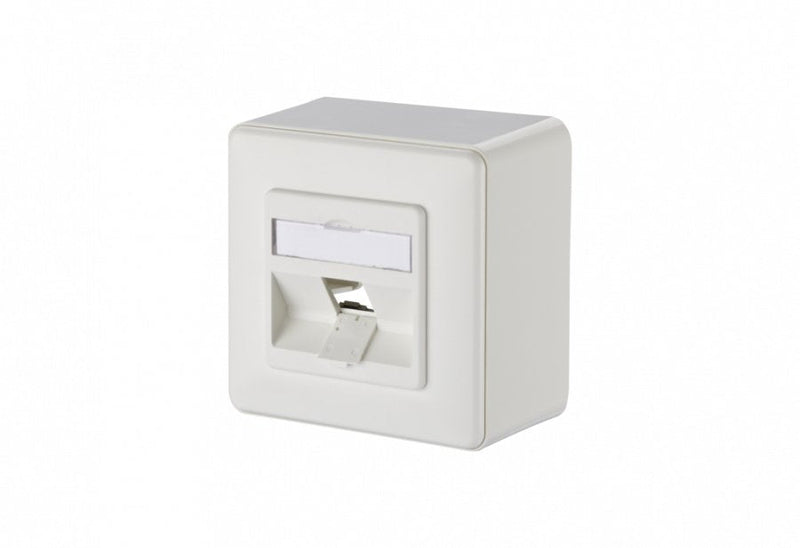 Metz Connect Keystone Socket Connection Ap 1 Port Without Equipar White Puro