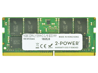 2-POWER Memory SODIMM 16GB DDR4 2133MHZ CL15 SODIMM 2P-KVR21S15D8/16 — image 1