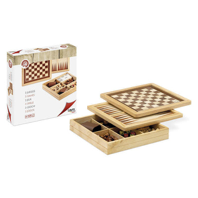 Ajedrez Damas Backgammon Marqueteria — image 1