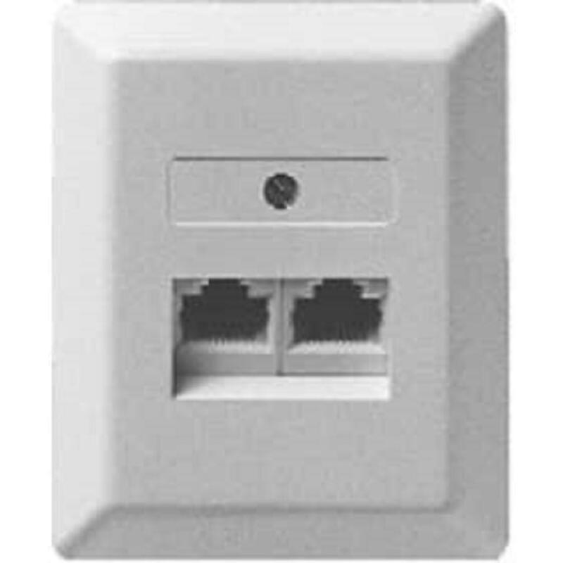 Anschlussdose UAE2X8(4)LSA Ap M. Lsa-plus Klemmen Perlblanco