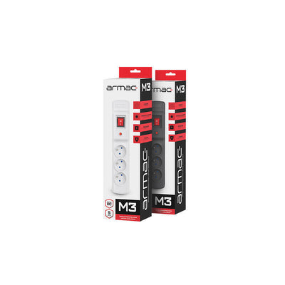 Armac Surge Protection Multi M3 (3 Outlets) 2.5M Grey — image 1