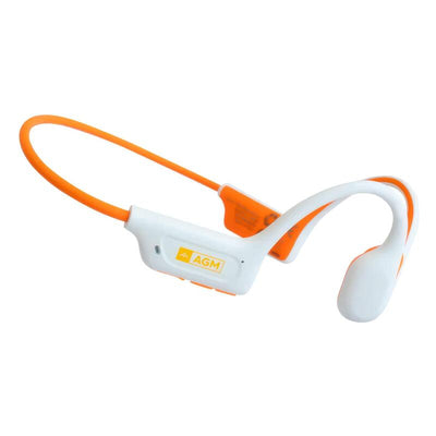 Agm Headphones Motion Buds White + Orange Conducción Ósea Inalámbricos — image 1