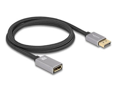 Delock Cable 81079 DisplayPort 1M Black Grey — image 1