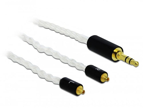 Delock Cable Audio 3,5MM 3 Pin Male - 2 X MMCX Male 1,20M — image 1