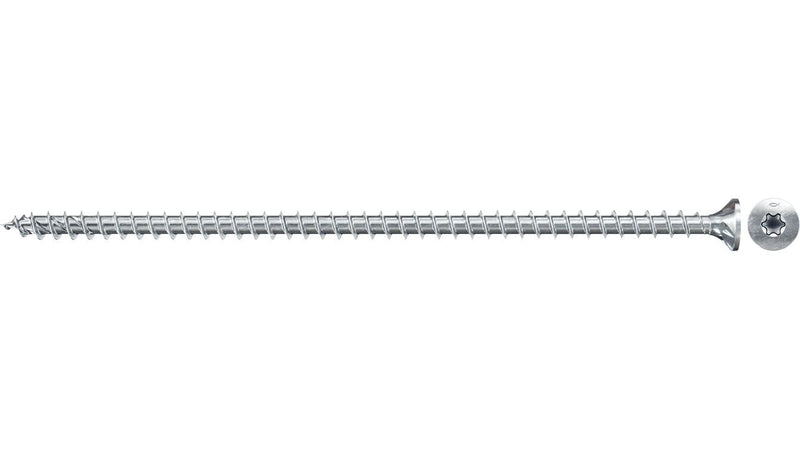 Fischer Screw Construcción Wood Powerfull Ii 8,0X100 Cabeza Avellanada Tx Vg 50 Pieces Rosca Complete Galvaniz