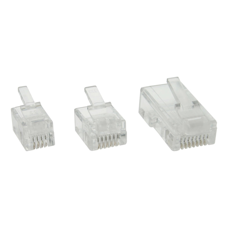 Inline Connectors 6P6C RJ12 Cable Flat 100 Units Paquete