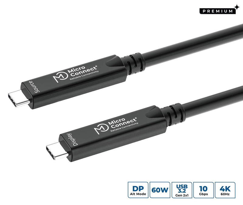 USB-C To USB-C Cable 15M, Premium Fiber, Bidirectional.