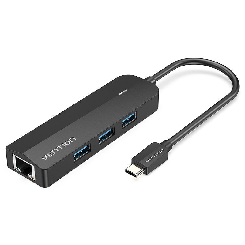 Vention Docking USB Type-c Tgpbb 3x USB 1x RJ45 1XMICRO B Pd Black