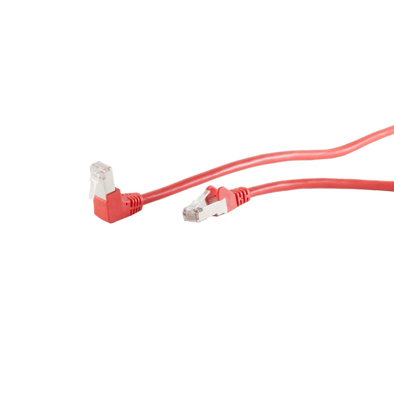 S-impuls Network Cable CAT.6 S FTP Pimf 90°-RECTO Red 15,0M
