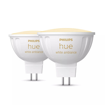 Philips Hue White Amb. MR16 LED Lampe Doppelpack 2X400LM — image 1