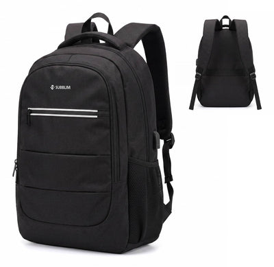 Subblim Backpack City Plus Backpack Laptops Up To 15.6' Port USB Black — image 1