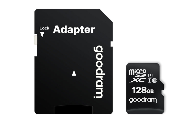 Goodram Memory microSD 128GB Micro Card Cl 10 Uhs I + Adapter