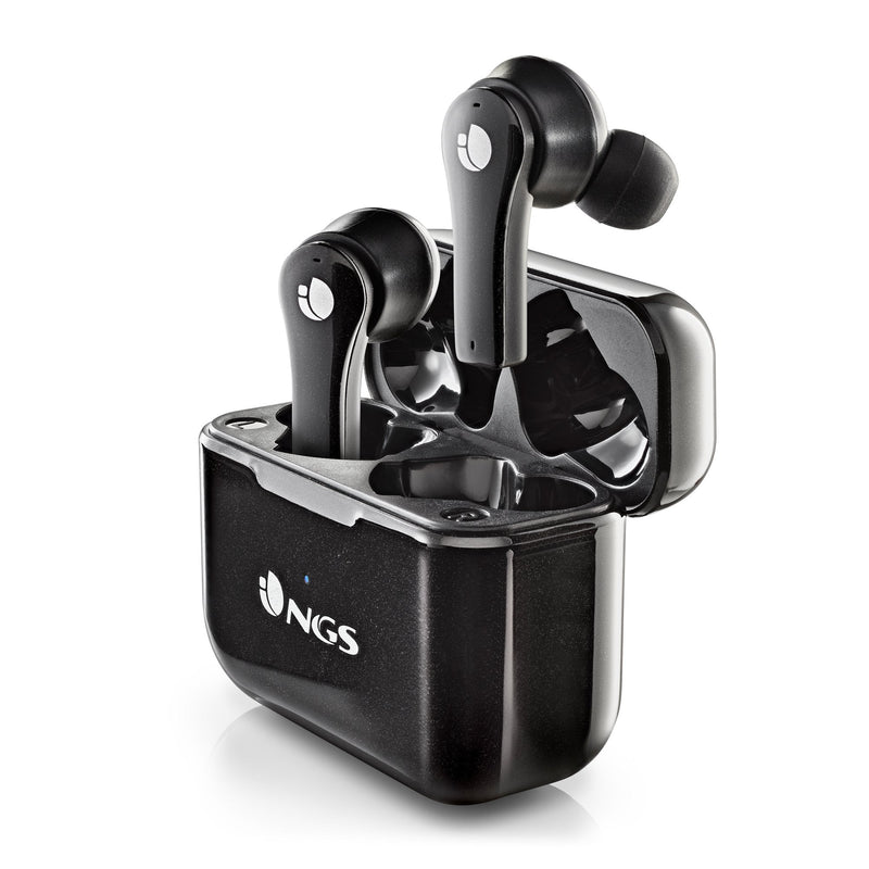 Ngs Headphones Bluetooth Ártica Bloom With Case Charging Battery Life 6H Black
