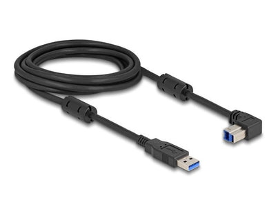 Delock USB 5Gbps Cable Type a Connector Male a Type B Connector Male 90° Abajo Angulado 3M — image 1