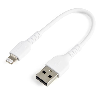 StarTech.com Cable Resistant USB-A a Lightning 15CM White - Cable Sincronización And Charging USB Type a Light — image 1